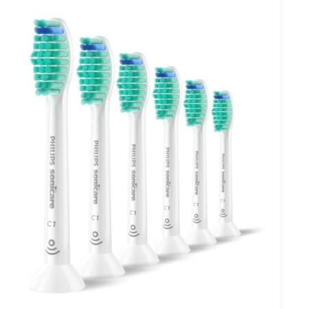 Lot de 6 Tetes de brosse - PHILIPS - HX6016/87 - C1 White