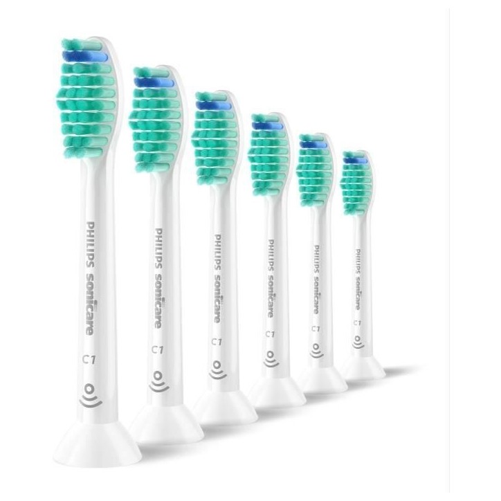 Lot de 6 Tetes de brosse - PHILIPS - HX6016/87 - C1 White