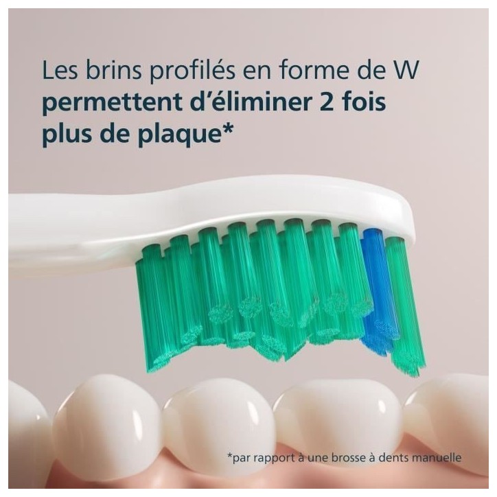 Lot de 6 Tetes de brosse - PHILIPS - HX6016/87 - C1 White