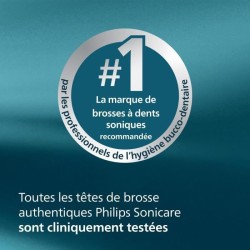 Lot de 6 Tetes de brosse - PHILIPS - HX6016/87 - C1 White