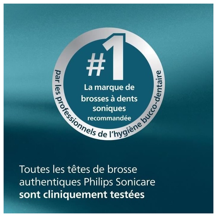 Lot de 6 Tetes de brosse - PHILIPS - HX6016/87 - C1 White
