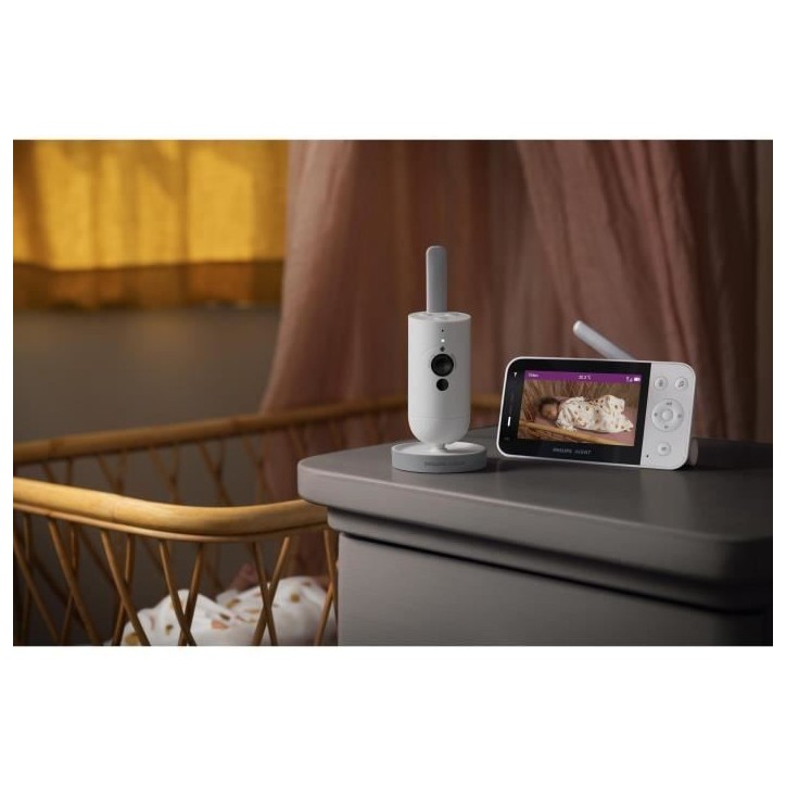 Vidéo moniteur connecté - PHILIPS AVENT - SCD953/26 - Silkwhite