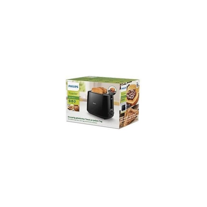 Grille-pain - PHILIPS - HD2581/90 - 2 fentes larges - Noir Grille-pain - PHILIPS - HD2581/90 - 2 fentes larges - Noir