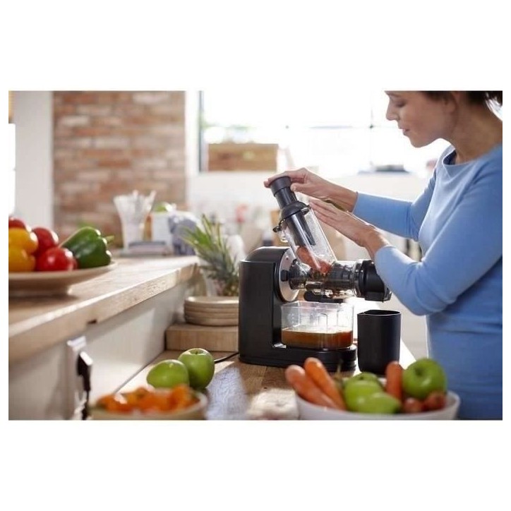 Extracteur de Jus Philips Viva HR1889/70 - Cheminée XL - Nettoyage rapide - Pichet 1L - Noir Extracteur de Jus Philips Viva HR1889/70 - Cheminée XL - Nettoyage rapide - Pichet 1L - Noir