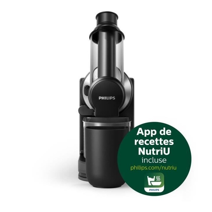 Extracteur de Jus Philips Viva HR1889/70 - Cheminée XL - Nettoyage rapide - Pichet 1L - Noir Extracteur de Jus Philips Viva HR1889/70 - Cheminée XL - Nettoyage rapide - Pichet 1L - Noir