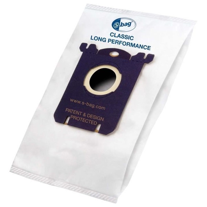 PHILIPS - Lot de 4 sacs aspirateur S-bag Classique Longue Performance - FC8021 PHILIPS - Lot de 4 sacs aspirateur S-bag Classique Longue Performance - FC8021