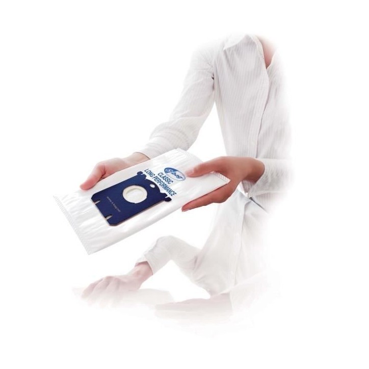 PHILIPS - Lot de 4 sacs aspirateur S-bag Classique Longue Performance - FC8021 PHILIPS - Lot de 4 sacs aspirateur S-bag Classique Longue Performance - FC8021