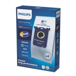 PHILIPS - Lot de 4 sacs aspirateur S-bag Classique Longue Performance