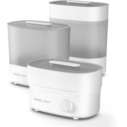 Stérilisateur - PHILIPS AVENT - Vapeur 4 en 1 - Blanc - Stérilise en