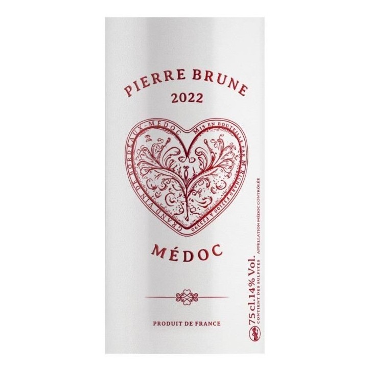 Pierre Brune 2022 Médoc - Vin rouge de Bordeaux