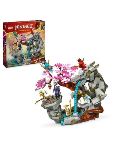 LEGO NINJAGO 71819 Le Sanctuaire de la Roche du Dragon, Jouet de Ninjas, 6 Minifigurines