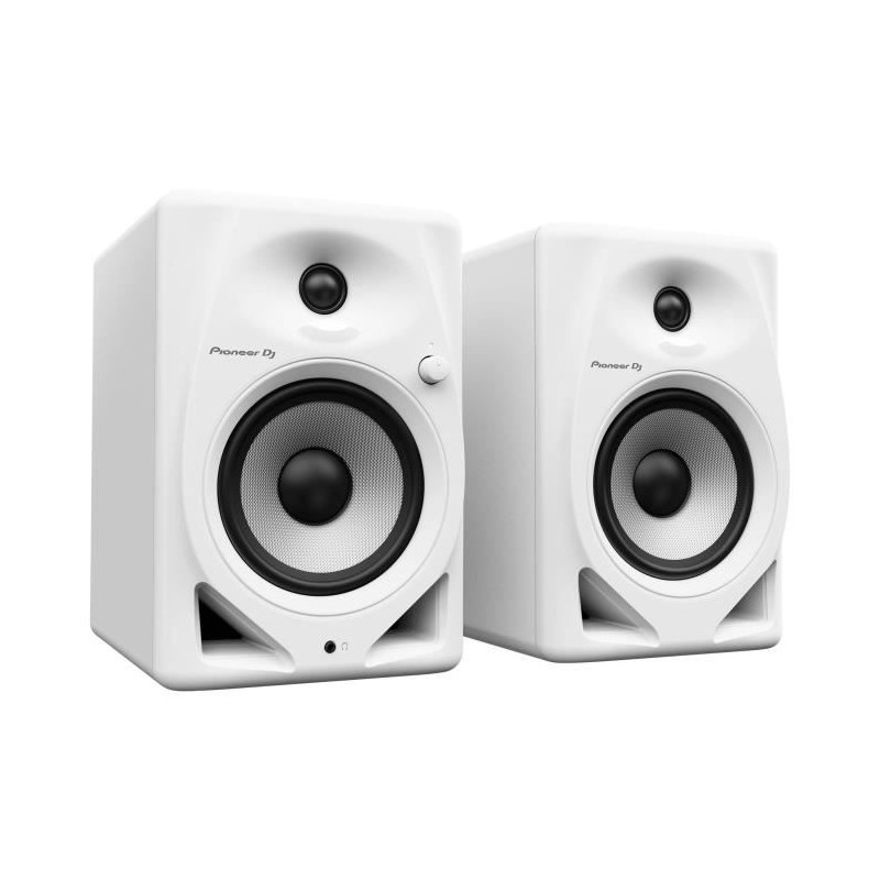 Paire d'enceintes de monitoring Pioneer DJ DM-50D-W - Bass Reflex - 2x Paire d'enceintes de monitoring Pioneer DJ DM-50D-W - Bass Reflex - 2x