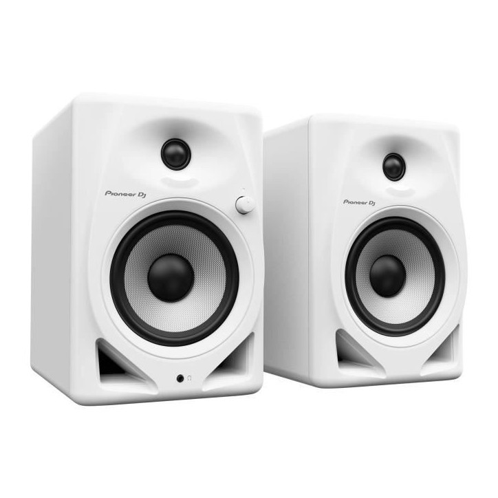 Paire d'enceintes de monitoring Pioneer DJ DM-50D-W - Bass Reflex - 2x25W - Mode DJ ou Production - Blanc Paire d'enceintes de monitoring Pioneer DJ DM-50D-W - Bass Reflex - 2x25W - Mode DJ ou Production - Blanc