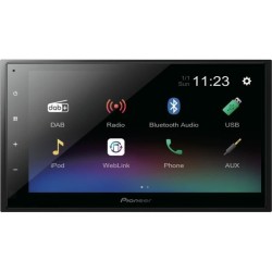 Autoradio multimédia - PIONEER - Ecran capacitif 6,8- 2DIN - DAB - US