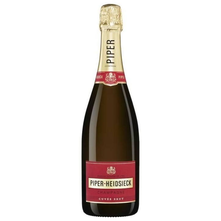 Champagne Piper Heidsieck Cuvée Brut Coffret 2 flûtes Brut - 75 cl Champagne Piper Heidsieck Cuvée Brut Coffret 2 flûtes Brut - 75 cl