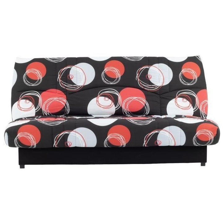 Banquette clic-clac - 3 places - Planete Noir - 190 x 90 x 92 cm - PIXIE Banquette clic-clac - 3 places - Planete Noir - 190 x 90 x 92 cm - PIXIE