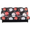 Banquette clic-clac - 3 places - Planete Noir - 190 x 90 x 92 cm - PIX
