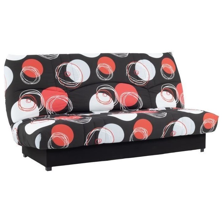 Banquette clic-clac - 3 places - Planete Noir - 190 x 90 x 92 cm - PIXIE Banquette clic-clac - 3 places - Planete Noir - 190 x 90 x 92 cm - PIXIE