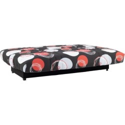 Banquette clic-clac - 3 places - Planete Noir - 190 x 90 x 92 cm - PIX