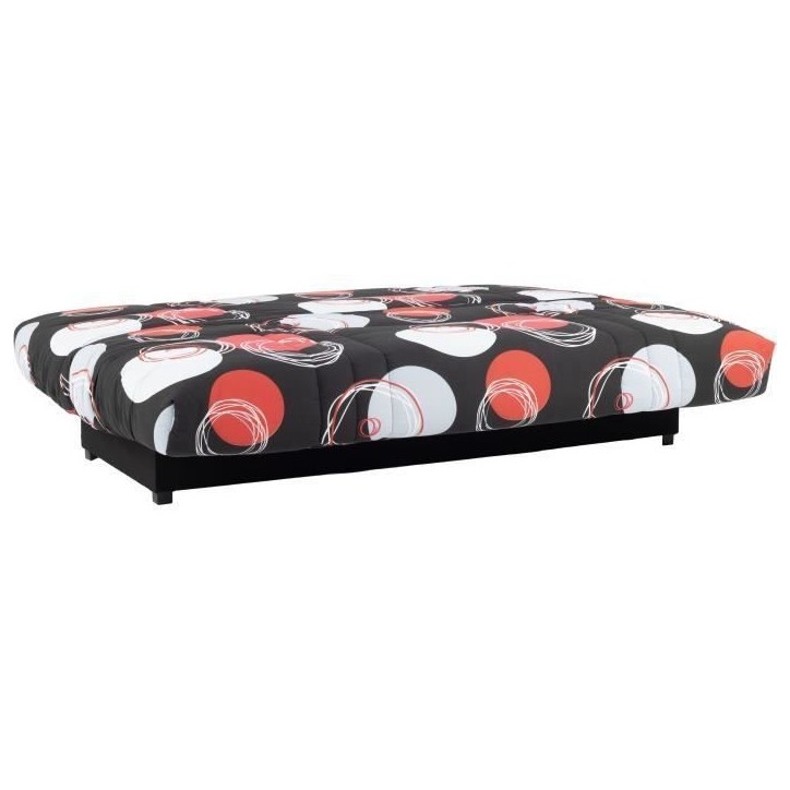 Banquette clic-clac - 3 places - Planete Noir - 190 x 90 x 92 cm - PIXIE Banquette clic-clac - 3 places - Planete Noir - 190 x 90 x 92 cm - PIXIE