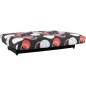 Banquette clic-clac - 3 places - Planete Noir - 190 x 90 x 92 cm - PIXIE