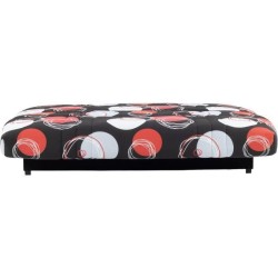 Banquette clic-clac - 3 places - Planete Noir - 190 x 90 x 92 cm - PIX
