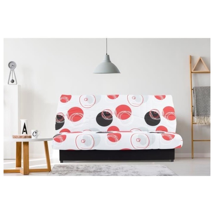 Banquette clic-clac - 3 places - Planete Gris - 190 x 90 x 92 cm - PIXIE