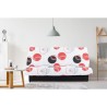 Banquette clic-clac - 3 places - Planete Gris - 190 x 90 x 92 cm - PIX