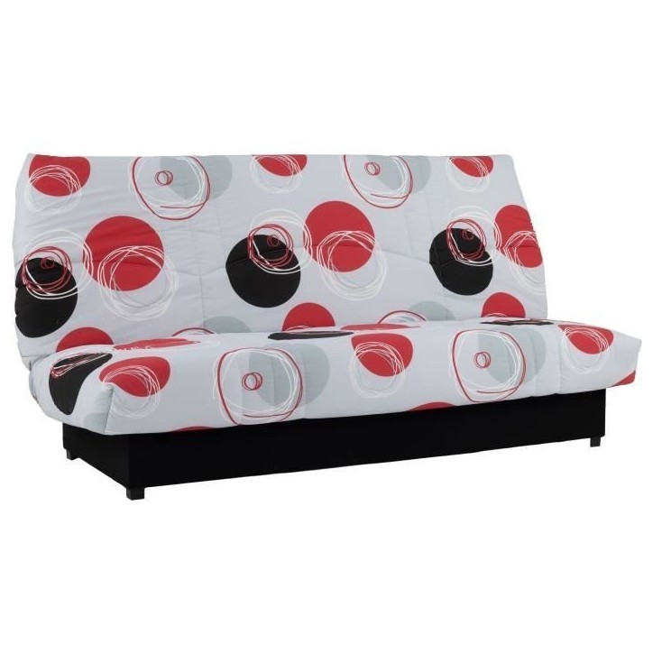Banquette clic-clac - 3 places - Planete Gris - 190 x 90 x 92 cm - PIXIE