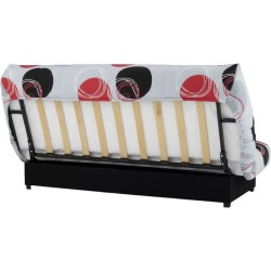 Banquette clic-clac - 3 places - Planete Gris - 190 x 90 x 92 cm - PIX