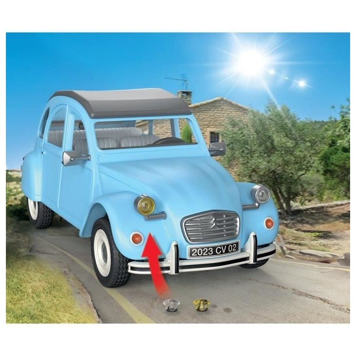 PLAYMOBIL 70640 Citroën 2 CV, Classic Cars, Voiture de collection, Adulte,3 personnages