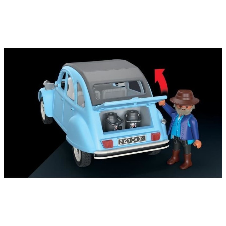 PLAYMOBIL 70640 Citroën 2 CV, Classic Cars, Voiture de collection, Adulte,3 personnages