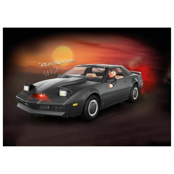 PLAYMOBIL 70924 K2000, The Knight Rider K.I.T.T, Classic Cars, Voiture de collection, Adulte PLAYMOBIL 70924 K2000, The Knight Rider K.I.T.T, Classic Cars, Voiture de collection, Adulte