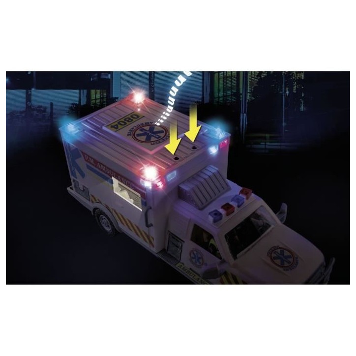 PLAYMOBIL 70936 Ambulance américaine avec secouristes et blessé, City Action, Les Secouristes PLAYMOBIL 70936 Ambulance américaine avec secouristes et blessé, City Action, Les Secouristes