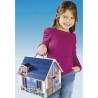 PLAYMOBIL 70985 Maison Transportable Bleue, 3 personnages, Accessoires