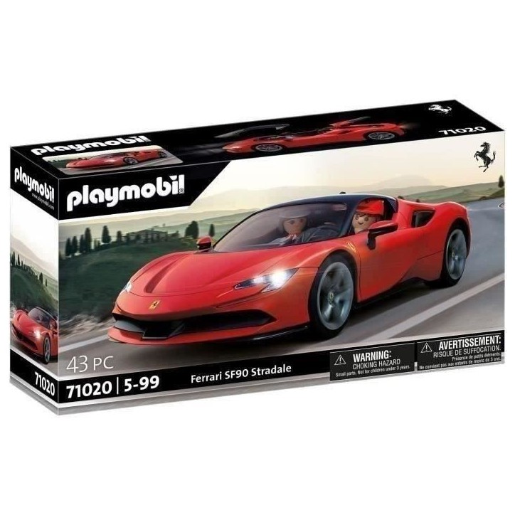 PLAYMOBIL 71020 Ferrari SF90 Stradale, Classic cars, Adulte, Voiture de collection, 43 pieces