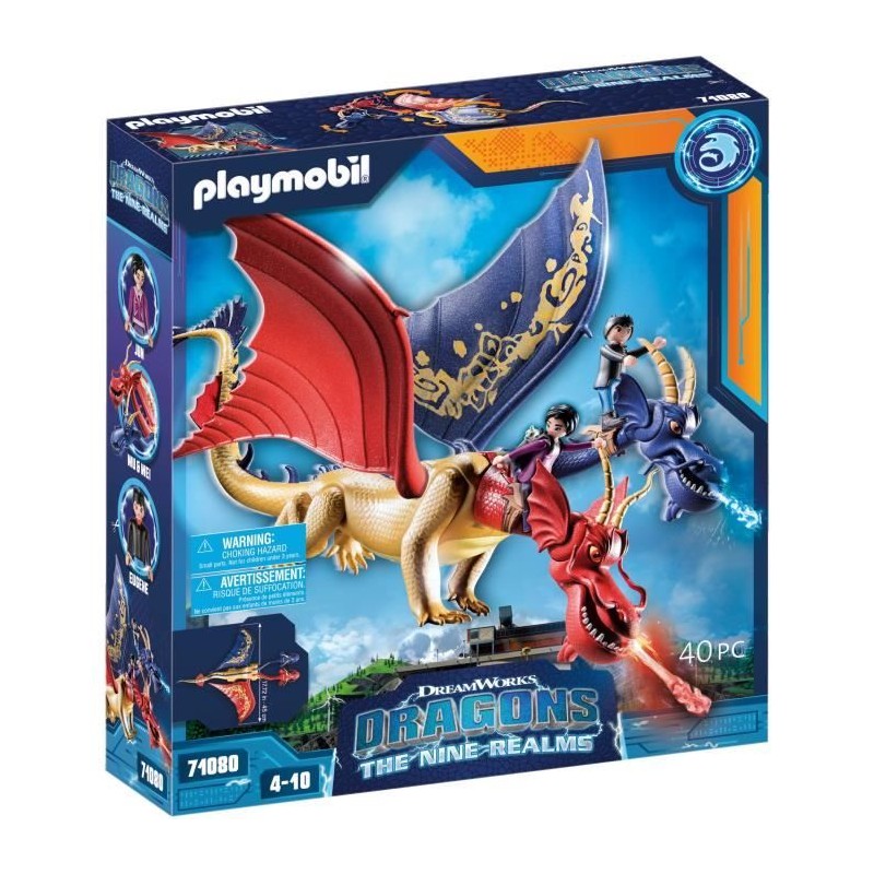 PLAYMOBIL 71080 Dragons WuWei & Jun, Jouet pour Enfant, 2 personnages PLAYMOBIL 71080 Dragons WuWei & Jun, Jouet pour Enfant, 2 personnages