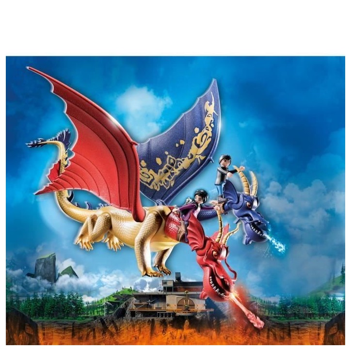 PLAYMOBIL 71080 Dragons WuWei & Jun, Jouet pour Enfant, 2 personnages et accessoires, Dragons Nine Realms PLAYMOBIL 71080 Dragons WuWei & Jun, Jouet pour Enfant, 2 personnages et accessoires, Dragons Nine Realms