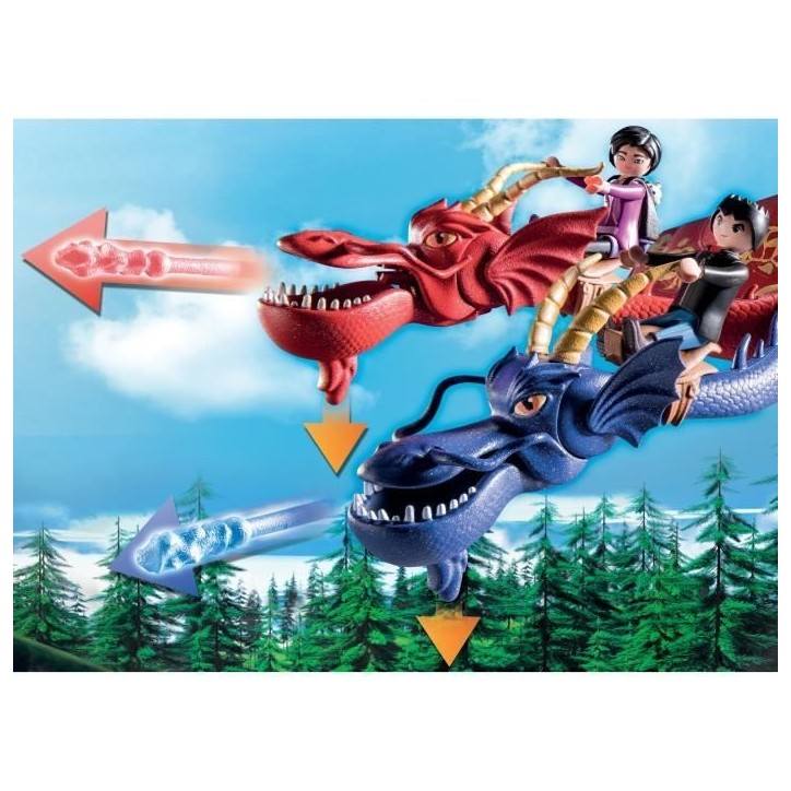 PLAYMOBIL 71080 Dragons WuWei & Jun, Jouet pour Enfant, 2 personnages et accessoires, Dragons Nine Realms PLAYMOBIL 71080 Dragons WuWei & Jun, Jouet pour Enfant, 2 personnages et accessoires, Dragons Nine Realms