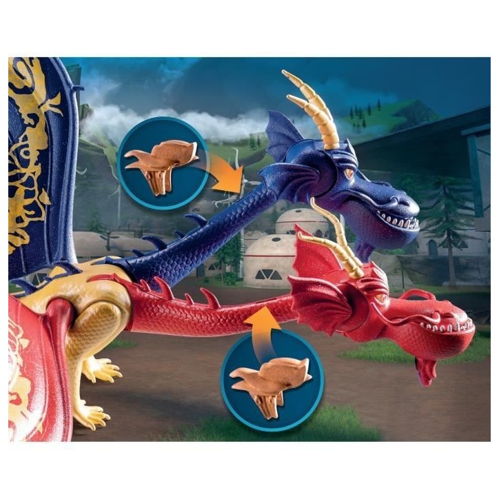 PLAYMOBIL 71080 Dragons WuWei & Jun, Jouet pour Enfant, 2 personnages et accessoires, Dragons Nine Realms PLAYMOBIL 71080 Dragons WuWei & Jun, Jouet pour Enfant, 2 personnages et accessoires, Dragons Nine Realms