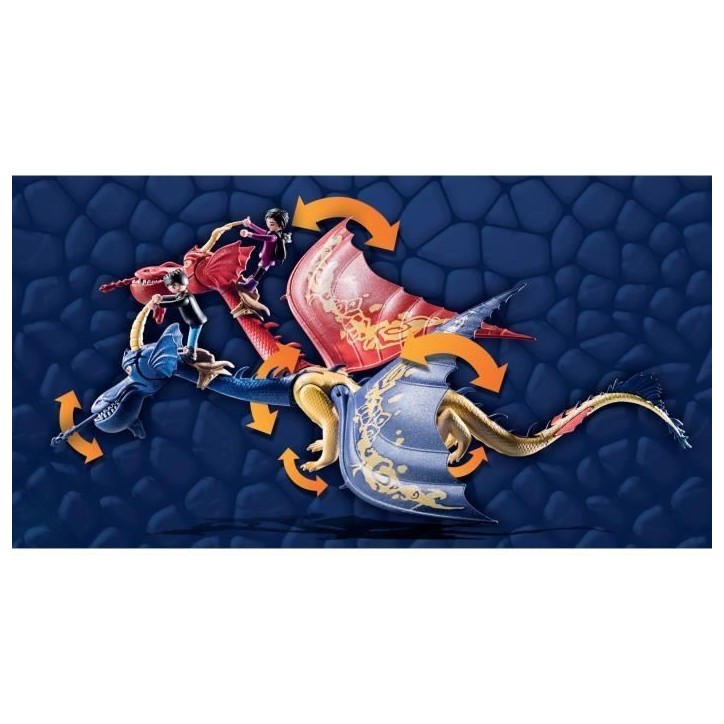 PLAYMOBIL 71080 Dragons WuWei & Jun, Jouet pour Enfant, 2 personnages et accessoires, Dragons Nine Realms PLAYMOBIL 71080 Dragons WuWei & Jun, Jouet pour Enfant, 2 personnages et accessoires, Dragons Nine Realms