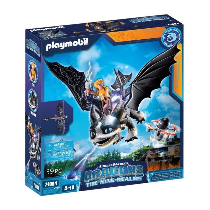 PLAYMOBIL - 71081 - Dragons Nine Realms: Thunder & Tom PLAYMOBIL - 71081 - Dragons Nine Realms: Thunder & Tom