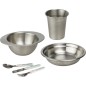 Pack repas - THERMOBABY - Inox - Gobelet, Bol, Assiette creuse, Set de couverts