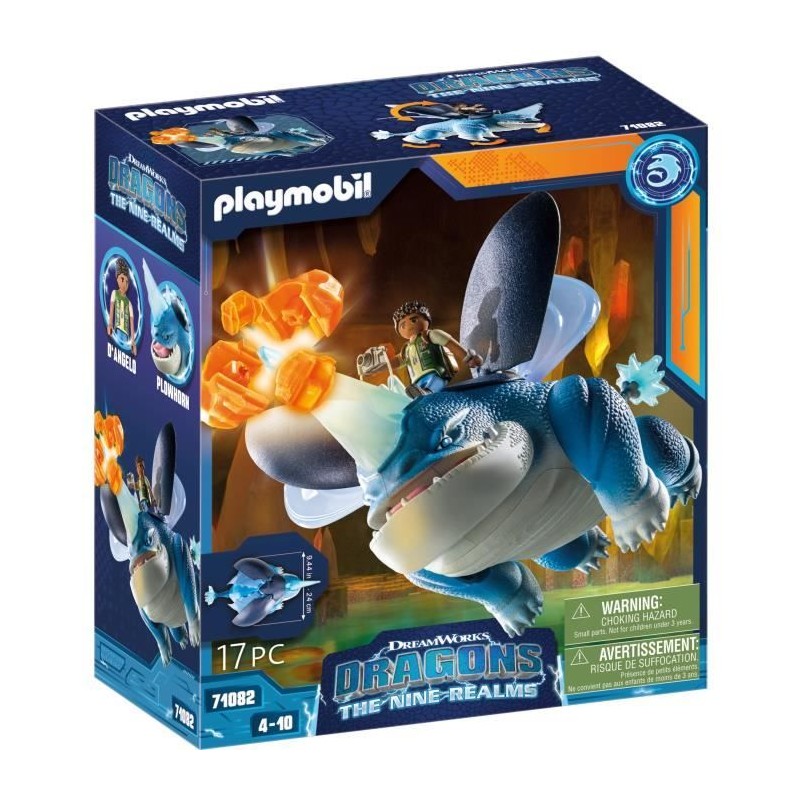 PLAYMOBIL 71082 Dragons Plowhorn & D'Angelo, Dragons Nine Realms, Des PLAYMOBIL 71082 Dragons Plowhorn & D'Angelo, Dragons Nine Realms, Des