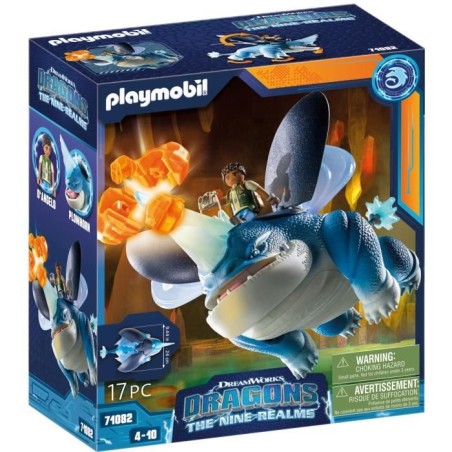 PLAYMOBIL 71082 Dragons Plowhorn & D'Angelo, Dragons Nine Realms, Des