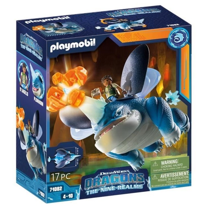 PLAYMOBIL 71082 Dragons Plowhorn & D'Angelo, Dragons Nine Realms, Des 5 ans PLAYMOBIL 71082 Dragons Plowhorn & D'Angelo, Dragons Nine Realms, Des 5 ans