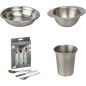 Pack repas - THERMOBABY - Inox - Gobelet, Bol, Assiette creuse, Set de couverts