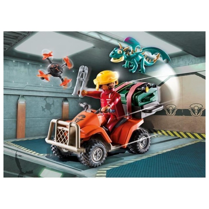 PLAYMOBIL 71085 Dragons Quad & Phil, Dragons Les Neuf Royaumes, 28 pieces, Des 4 ans