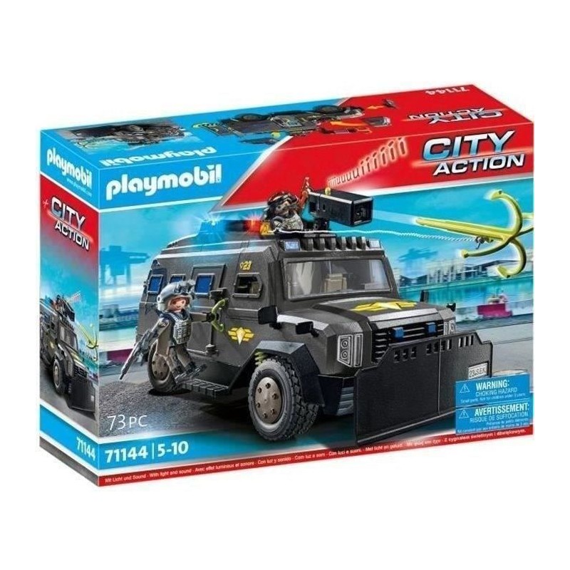 PLAYMOBIL 71144 Véhicule d'intervention des forces spéciales, Les po