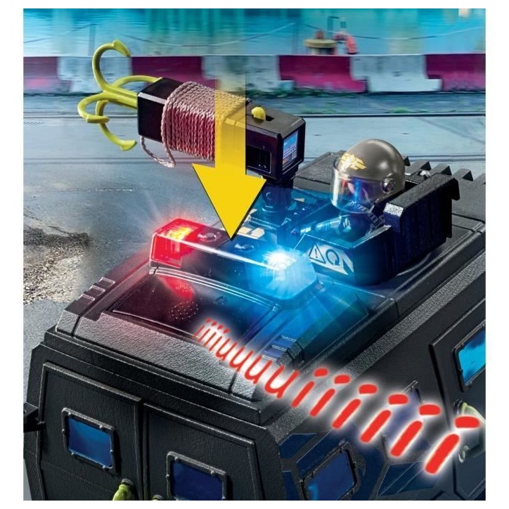 PLAYMOBIL 71144 Véhicule d'intervention des forces spéciales, Les policiers, City Action, Unité d'élite, 73 pieces, Des 5 an PLAYMOBIL 71144 Véhicule d'intervention des forces spéciales, Les policiers, City Action, Unité d'élite, 73 pieces, Des 5 an
